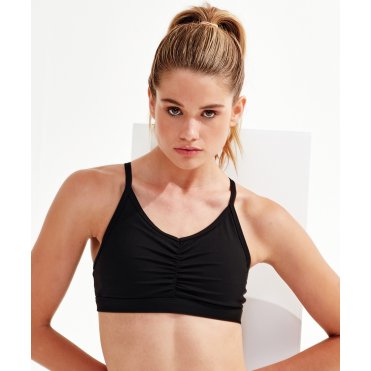 TR923 Women's TriDri Ruched Sports Bra (Medium Impact)
