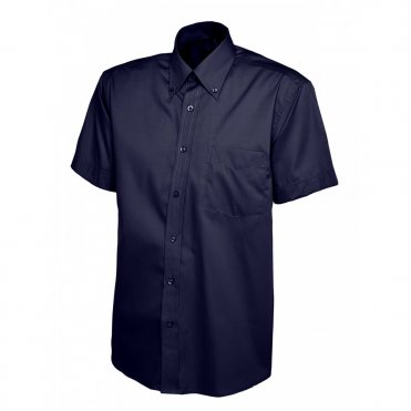 UC702 Men's Pinpoint Oxford Half Sleeve Shirt