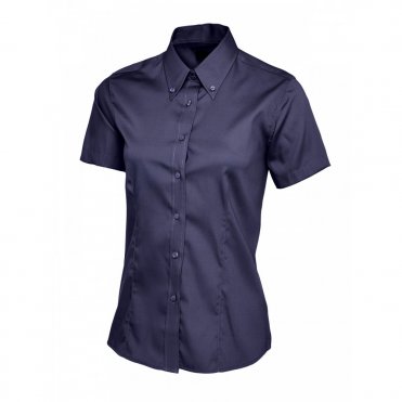 UC704 Women's Pinpoint Oxford Half Sleeve Shirt