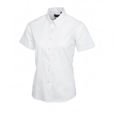 UC704 Women's Pinpoint Oxford Half Sleeve Shirt