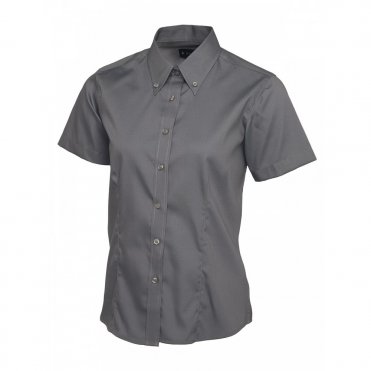 UC704 Women's Pinpoint Oxford Half Sleeve Shirt