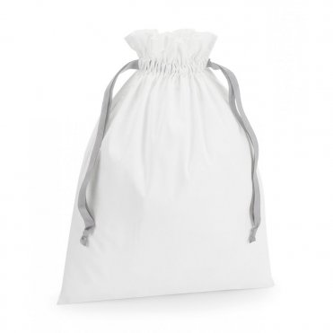 WM121 Cotton Gift Bag With Ribbon Drawstring