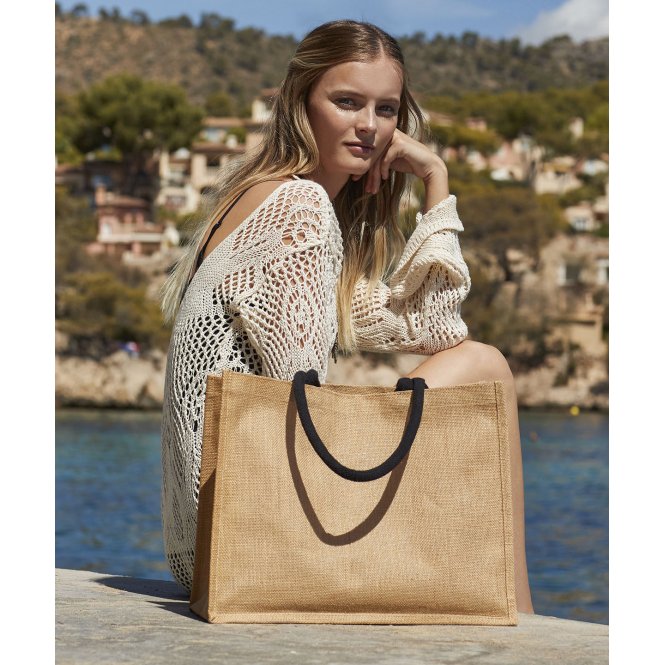 Westford Mill WM407 Jute Classic Shopper