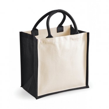WM421 Printers Midi Jute Tote