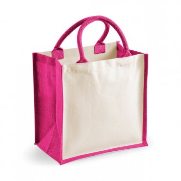 WM421 Printers Midi Jute Tote