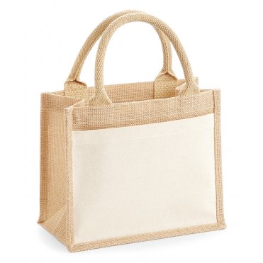 WM425 Cotton Pocket Jute Gift Bag