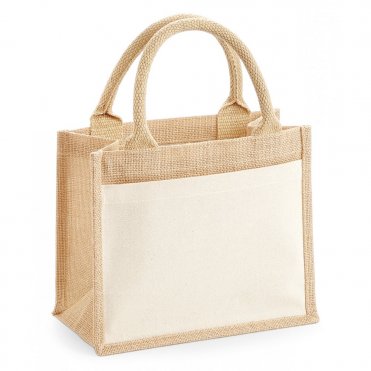 WM425 Cotton Pocket Jute Gift Bag