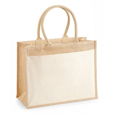WM427 Cotton Pocket Jute Shopper