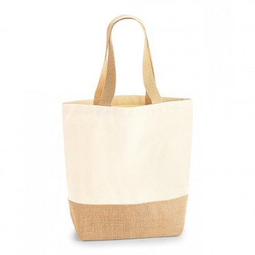 WM450 Jute Base Canvas Shopper