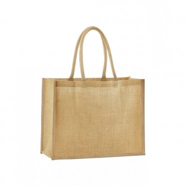 WM470 Natural Starched Jute Classic Shopper