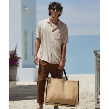 WM475 Natural Starched Jute Market Shopper