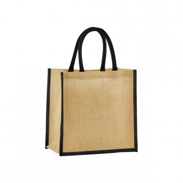 WM477 Natural Starched Jute Mini Gift Bag