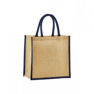 WM477 Natural Starched Jute Mini Gift Bag