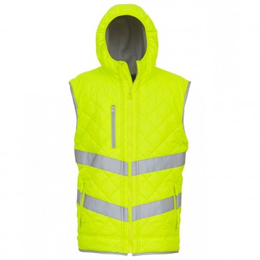 YK026 Hi-Visibility Kensington Hooded Gilet (Hv007)