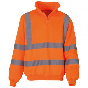 YK031 Hi-Visibility 1/4 Zip Sweatshirt (Hvk06)