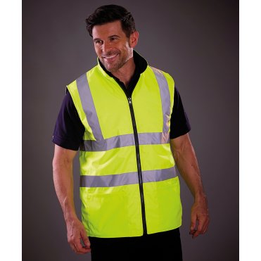 YK041 Hi-Visibility Reversible Fleece Bodywarmer (Hv008f)