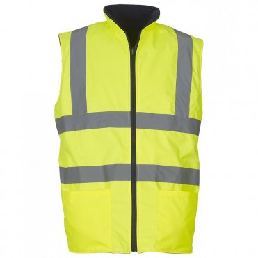 YK041 Hi-Visibility Reversible Fleece Bodywarmer (Hv008f)