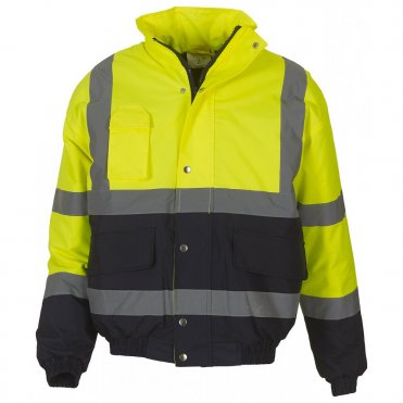 YK044 Hi-Visibility 2-Tone Bomber Jacket (Hvp218)