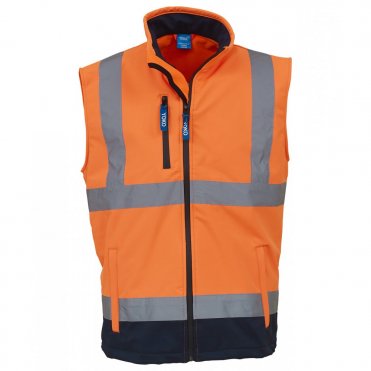 YK050 Hi-Visibility Softshell Gilet (Hv006)
