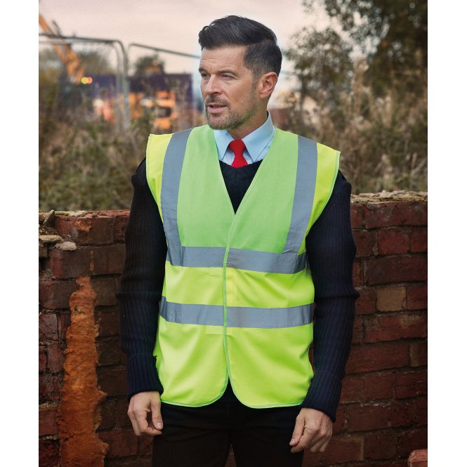 Yoko YK001 Hi-Visibility 2-Band-And-Braces Waistcoat (Hvw100)