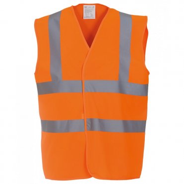 YK001 Hi-Visibility 2-Band-And-Braces Waistcoat (Hvw100)