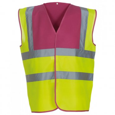 YK001 Hi-Visibility 2-Band-And-Braces Waistcoat (Hvw100)