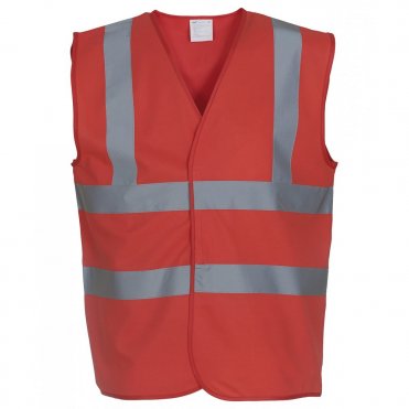 YK001 Hi-Visibility 2-Band-And-Braces Waistcoat (Hvw100)