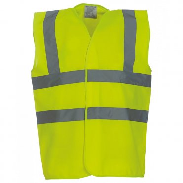 YK001 Hi-Visibility 2-Band-And-Braces Waistcoat (Hvw100)
