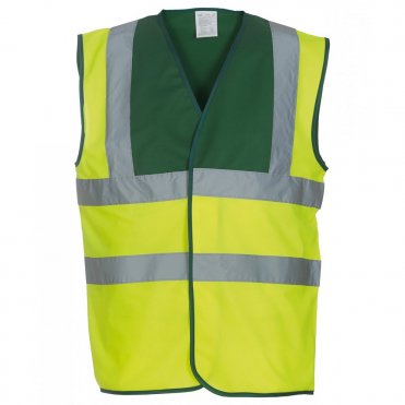 YK001 Hi-Visibility 2-Band-And-Braces Waistcoat (Hvw100)