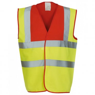 YK001 Hi-Visibility 2-Band-And-Braces Waistcoat (Hvw100)