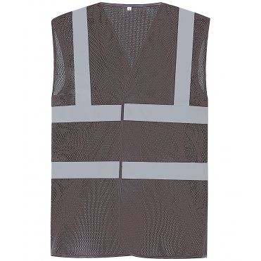 YK006 Top Cool Open Mesh 2-Band-And-Braces Waistcoat (Hvw120)