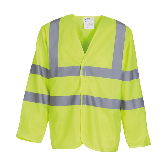 Yoko YK007 Hi-Visibility Long Sleeve Waistcoat (Hvj200)