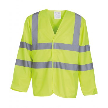 YK007 Hi-Visibility Long Sleeve Waistcoat (Hvj200)