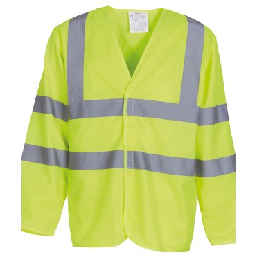 YK007 Hi-Visibility Long Sleeve Waistcoat (Hvj200)