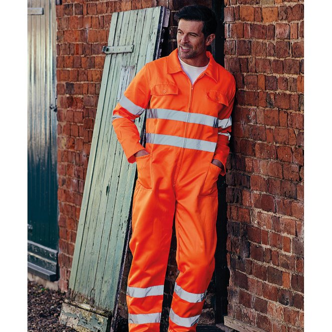 Yoko YK011 Hi-Visibility Polycotton Coverall (Hv058)