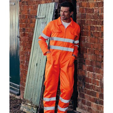 YK011 Hi-Visibility Polycotton Coverall (Hv058)