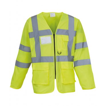 YK014 Hi-Visibility Executive Long Sleeve Waistcoat (Hvj800)