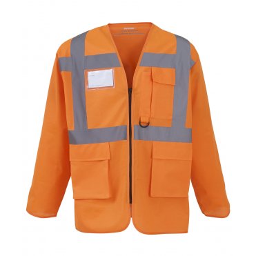 YK014 Hi-Visibility Executive Long Sleeve Waistcoat (Hvj800)