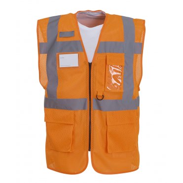 YK015 Hi-Visibility Top Cool Open-Mesh Executive Waistcoat (Hvw820)