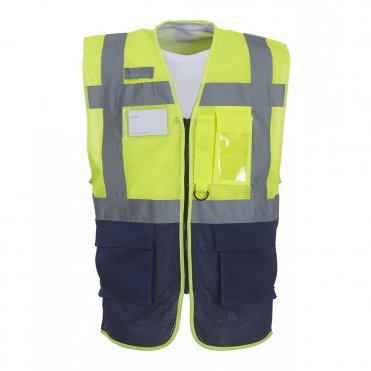 YK015 Hi-Visibility Top Cool Open-Mesh Executive Waistcoat (Hvw820)