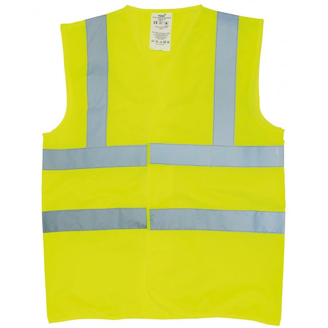 Yoko YK016 Flame-Retardant Hi-Visibility Sleeveless Waistcoat (Hvw100fr)
