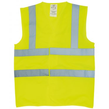 YK016 Flame-Retardant Hi-Visibility Sleeveless Waistcoat (Hvw100fr)