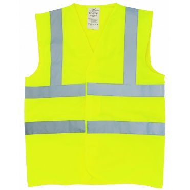 YK016 Flame-Retardant Hi-Visibility Sleeveless Waistcoat (Hvw100fr)