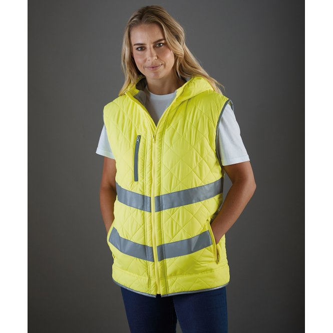 Yoko YK026 Hi-Visibility Kensington Hooded Gilet (Hv007)