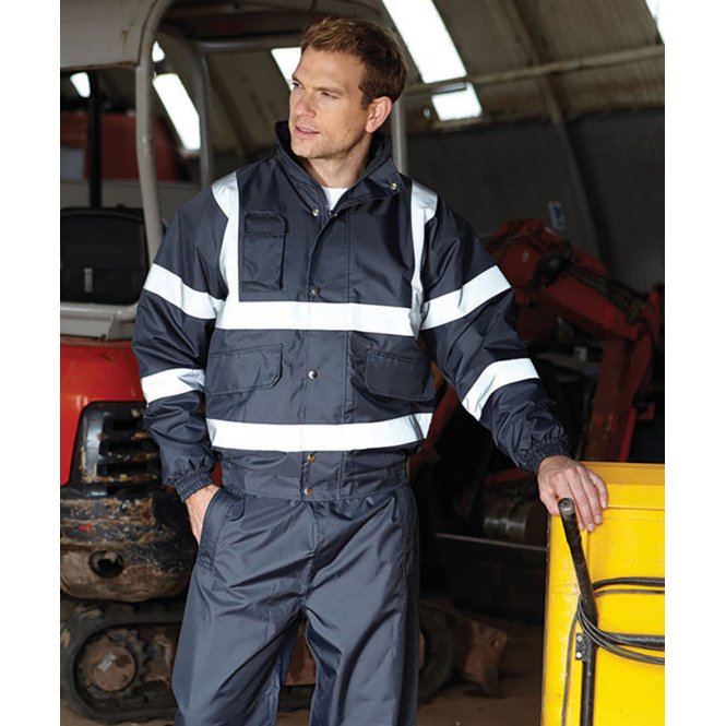 Yoko YK043 Hi-Visibility Classic Bomber Jacket (Hvp211)