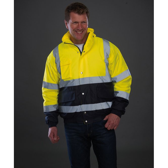 Yoko YK044 Hi-Visibility 2-Tone Bomber Jacket (Hvp218)