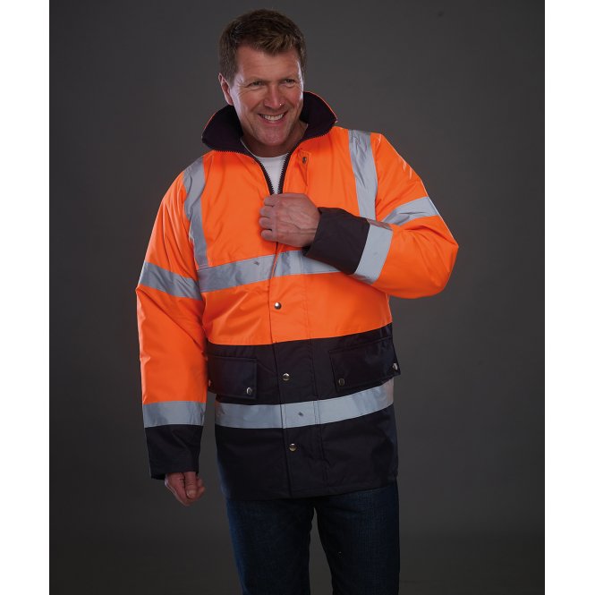 Yoko YK048 Hi-Visibility 2-Tone Motorway Jacket (Hvp302)