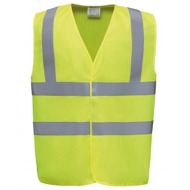 YK075 Hi-Visibility Flame-Retardant Anti-Static Waistcoat (Hvw100asfr)
