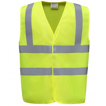 YK075 Hi-Visibility Flame-Retardant Anti-Static Waistcoat (Hvw100asfr)