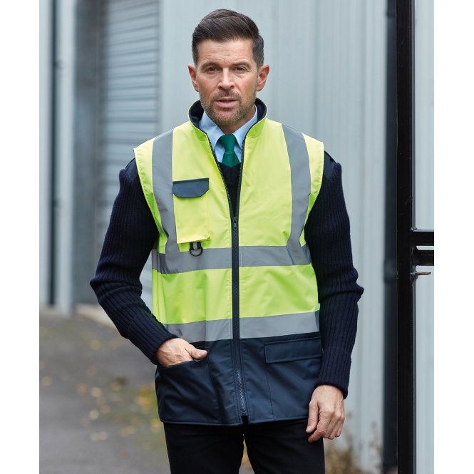 Yoko YK105 Hi-Visibility Padded Bodywarmer (Hv005)
